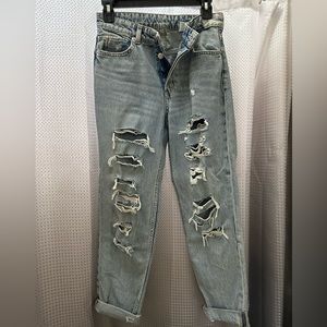 H&M Distressed Boyfriend Fit Jeans